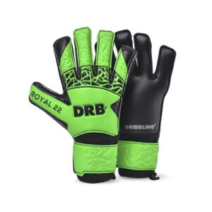 Guante De Arquero Royal Jr | DRB Negro y verde | Talle 5