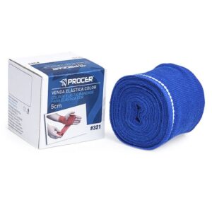 Venda Elastica PROCER 5 cm Azul