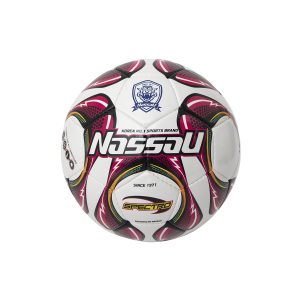 Pelota de Fútbol Nassau Spectro N°5 1 Blanco y magenta