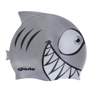 Gorra De Natacion De Silicona Animals Kids | SPORTO | Pescadito gris