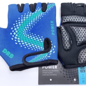 Guante FITNESS GYM DRB power azul Talle XL