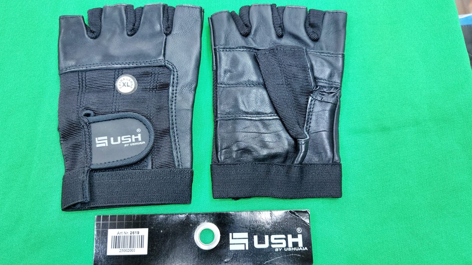 GUANTE USH FITNESS CON ABROJO